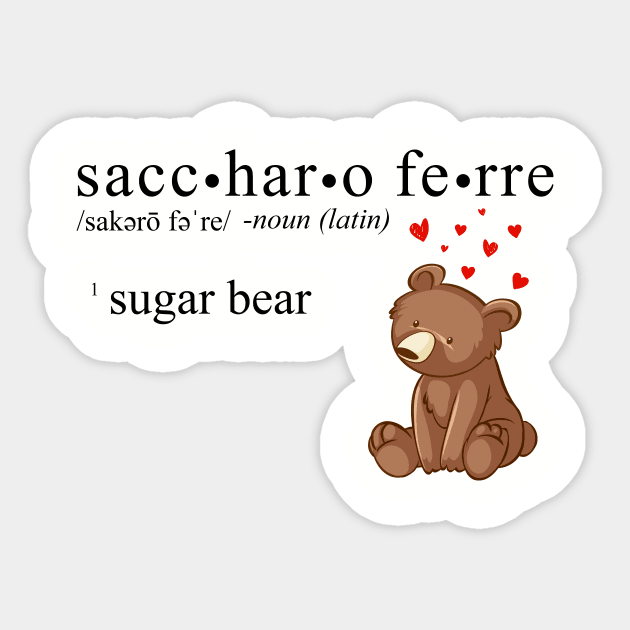Saccharo Ferre Definition Shirt Sticker by Jack Harper Gay Romance Author